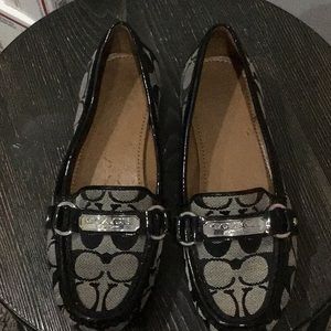 Coach black and great loafers
